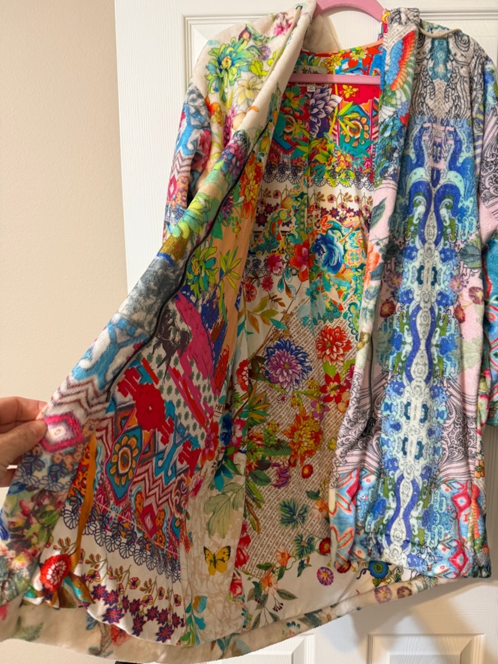 Johnny Was Multicolor Dreamer Sherpa Jacket - Picture 2 of 11